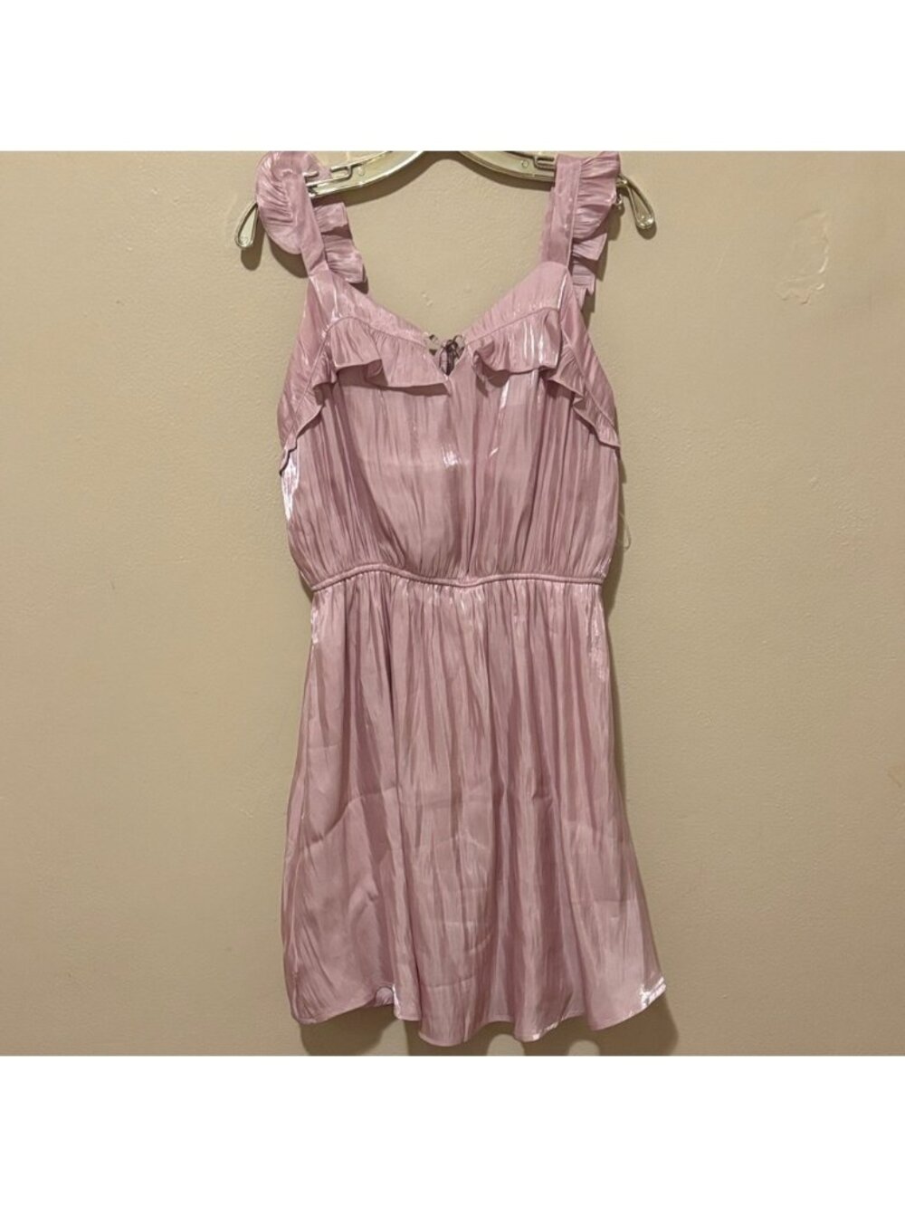 Andree Light Pink Ruffled Mini Dress